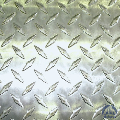 Рифлёный алюминиевый лист "Чечевица" 1,5х1500х3000 мм АМГ2НР купить в Уссурийски