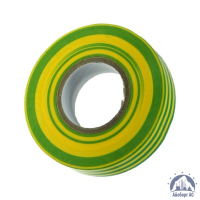 Лента изоляционная ПВХ (Полимерпак) 20 мм желто-зеленая купить в Уссурийски