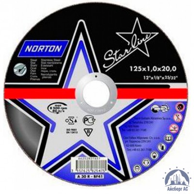 Диск отрезной по металлу 125х1,6x22,23 мм NORTON STARLINE купить в Уссурийски
